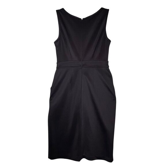 Karl Lagerfeld Paris Dress Womens 4 Sleeveless Sheath Zipper Pockets Career Work - Picture 2 of 12